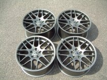 NEW 19" ATOMIC CSL ALLOY WHEELS IN SATIN GUNMETAL, WITH DEEPER CONCAVE 9.5" ET45 REAR**RARE FITMENT**