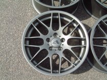 NEW 19″ ATOMIC CSL ALLOY WHEELS IN SATIN GUNMETAL, WITH VERY DEEP CONCAVE 9.5″ ET33 REAR**VERY RARE FITMENT**