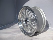 NEW 18" LRN BLITZ ALLOY WHEELS IN SILVER WITH POLISHED STEPPED DISH, DEEPER 9" REAR OPTION