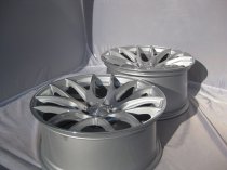 NEW 20" 3SDM 0.01 ALLOY WHEELS SILVER POLISHED DEEPER CONCAVE 10" REARS.