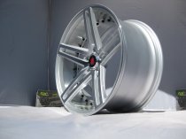 NEW 20" AXE EX20 ALLOY WHEELS IN SILVER WITH POLISHED FACE AND BARREL DEEP CONCAVE 10" REARS