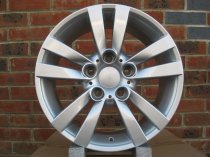 BMW FITMENT NEW 16″ TWIN 5 SPOKE ALLOY WHEELS IN SILVER ET35 - IDEAL FOR WINTER USE