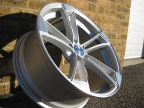 NEW 19" VEEMANN VM1 QUATTRO RS ALLOY WHEELS IN MATTE SILVER WITH MATTE POLISHED EDGE