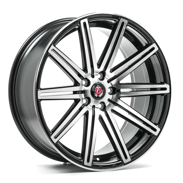 NEW 19" AXE EX15 ALLOY WHEELS IN GLOSS BLACK WITH POLISH FACE AND DEEPER CONCAVE 9.5" REAR