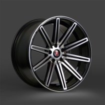 NEW 19" AXE EX15 ALLOY WHEELS IN GLOSS BLACK WITH POLISH FACE AND DEEPER CONCAVE 9.5" REAR