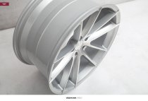 NEW 19" VEEMANN V-FS25 ALLOY WHEELS IN SILVER WITH POLISHED FACE AND DEEPER CONCAVE 9.5" REARS