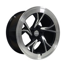 NEW 19″ RADI8 R8C5 ALLOY WHEELS IN GLOSS BLACK WITH POLISHED FACE, DEEPER CONCAVE 10″ REAR OPTION