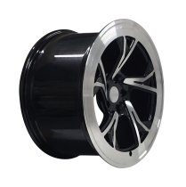 NEW 19" RADI8 R8C5 ALLOY WHEELS IN GLOSS BLACK WITH POLISHED FACE, DEEPER CONCAVE 10" REAR OPTION