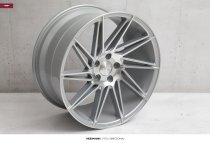 NEW 19" VEEMANN V-FS26 DIRECTIONAL ALLOY WHEELS IN SILVER WITH POLISHED FACE AND DEEPER CONCAVE 9.5" REARS