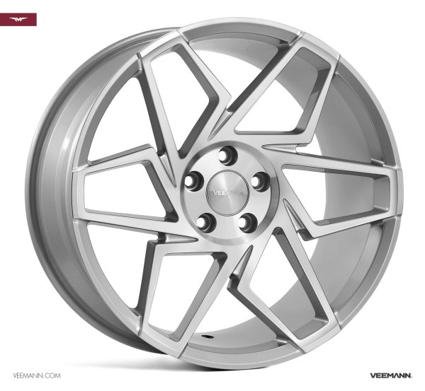 NEW 19" VEEMANN V-FS27R ALLOY WHEELS IN SILVER POLISHED, 8.5" ALL ROUND