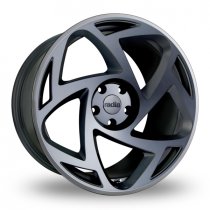 NEW 19″ RADI8 R8S5 ALLOY WHEELS IN DARK MIST WITH POLISHED FACE 8.5″ ALL ROUND