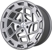 NEW 19" RADI8 R8CM9 ALLOY WHEELS IN MATT SILVER WITH POLISHED FACE 8.5" ALL ROUND