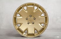 NEW 19" ISPIRI CSR2 ALLOY WHEELS IN VINTAGE GOLD WITH POLISHED LIP AND DEEPER CONCAVE 9.5" REAR OPTION