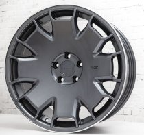 NEW 19" ISPIRI CSR2 ALLOY WHEELS IN CARBON GRAPHITE WITH POLISHED LIP , DEEPER CONCAVE 9.5" ALL ROUND