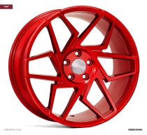 NEW 19" VEEMANN V-FS27R ALLOY WHEELS IN CANDY RED WITH DEEPER CONCAVE 9.5" REARS