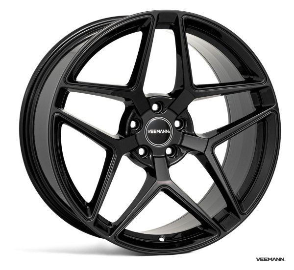 NEW 20" VEEMANN VC650 ALLOY WHEELS IN GLOSS BLACK DEEPER CONCAVE 10" REARS