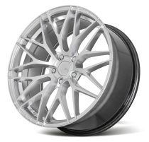 NEW 20" ZITO ZF01 FLOW FORMED ALLOY WHEELS IN HYPER SILVER DEEPER CONCAVE 10" REAR
