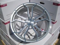 NEW 19" VEEMANN VC632 ALLOY WHEELS IN SILVER WITH POLISHED FACE AND DEEPER CONCAVE 9.5" REAR