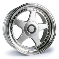 NEW 17″ DARE DR-F5 ALLOY WHEELS IN SILVER WITH POLISHED DISH, WIDER 8.5″ REAR OPTION 5X100/112
