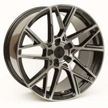 NEW 20″ ZITO ZF-X FLOW FORMED ALLOY WHEELS IN GLOSS BLACK WITH POLISHED FACE DEEPER CONCAVE 10″ REAR