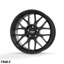NEW 19″ STROM STR2 ALLOY WHEELS IN SATIN BLACK WITH DEEPER CONCAVE 9.5″ OR 10″ REARS