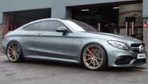 NEW 19 INCH ISPIRI FFR1 ALLOY WHEELS IN MATT CARBON BRONZE WITH DEEPER CONCAVE 10" REARS 5x120