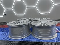 NEW 20 INCH ISPIRI FFR8 ALLOY WHEELS IN PURE SILVER BRUSHED WITH DEEPER CONCAVE 10" REAR 5x120