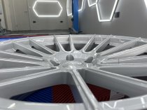 NEW 20 INCH ISPIRI FFR8 ALLOY WHEELS IN PURE SILVER BRUSHED WITH DEEPER CONCAVE 10" REAR 5x120