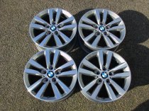 USED 17″ GENUINE BMW STYLE 655 DOUBLE SPOKE ALLOY WHEELS,GOOD CONDITION, IN LIGHT GUNMETAL WITH POLISHED FACE