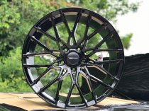 NEW 19" VEEMANN V-FS34 ALLOY WHEELS IN GLOSS BLACK WITH WIDER 9.5" REARS