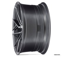 NEW 19" VEEMANN V-FS44 ALLOY WHEELS IN GRAPHITE SMOKE WITH POLISHED FACE AND DEEPER CONCAVE 9.5" REARS