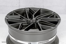 NEW 19" VEEMANN V-FS44 ALLOY WHEELS IN GRAPHITE SMOKE WITH POLISHED FACE AND DEEPER CONCAVE 9.5" REARS