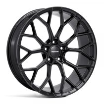 NEW 18" VEEMANN V-FS66 ALLOY WHEELS IN GLOSS BLACK, WITH DEEPER CONCAVE 9" REARS