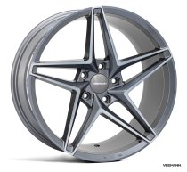 NEW 20″ VEEMANN V-FS46 ALLOY WHEELS IN GRAPHITE SMOKE POLSHED FACE DEEPER CONCAVE 10″ REARS