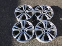 USED 18″ GENUINE BMW STYLE 568 5 TWIN SPOKE ALLOY WHEELS, GC INC GUNMETAL WITH POLISHED FACE