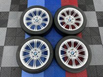 USED 18″ GENUINE BMW STYLE 135 E60 M SPORT MV2 ALLOY WHEELS, FULLY REFURBED INC NON RUNFLAT TYRES
