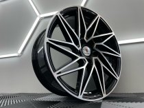 NEW 19″ STUTTGART ST20 ALLOY WHEELS IN GLOSS BLACK WITH POLISHED FACE, 8.5″et45 ALL ROUND