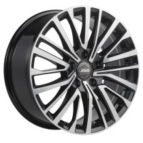 NEW 18″ JOKA VIESTE ALLOY WHEELS IN GLOSS BLACK WITH POLISHED FACE 1000KG LOAD RATED