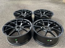 NEW 20" CS STYLE ALLOY WHEELS IN SATIN BLACK DEEP CONCAVE 9.5" REARS