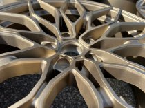 NEW 19" 1000X CROSS SPOKE ALLOY WHEELS IN SATIN BRONZE WITH DEEPER CONCAVE 9" REAR