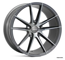 NEW 19″ VEEMANN V-FS25 ALLOY WHEELS IN GRAPHITE SMOKE MACHINE WITH DEEPER CONCAVE 9.5″ REARS