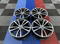USED 17″ GENUINE BMW STYLE 725 ALLOY WHEELS,FULLY REFURBED IN GUNMETAL WITH POLISHED FACE
