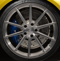 NEW 21 INCH ISPIRI FFR1 ALLOY WHEELS IN FULL BRUSHED CARBON TITANIUM WITH DEEPER CONCAVE 10.5" REAR 5x120