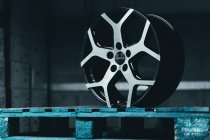 NEW 18 INCH ROMAC COBRA ALLOY WHEELS IN GLOSS BLACK WITH POLISHED FACE 950KG FORD TRANSIT CUSTOM 5x160