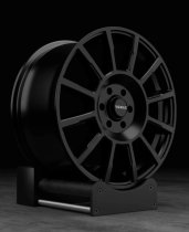 NEW 18 INCH ROMAC STEALTH ALLOY WHEELS IN SATIN BLACK 1250KG MERCEDES SPRINTER / VW CRAFTER VANS 6x130