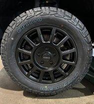 NEW 18 INCH ROMAC STEALTH ALLOY WHEELS IN SATIN BLACK 1250KG MERCEDES SPRINTER / VW CRAFTER VANS 6x130