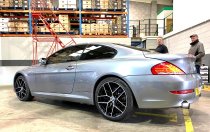 NEW 22 INCH ROMAC VORTEX FLOW FORMED ALLOY WHEELS IN GLOSS BLACK POLISHED FACE 9.5" ALL ROUND 5x112