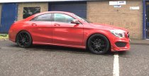 NEW 22 INCH ROMAC VORTEX FLOW FORMED ALLOY WHEELS IN GLOSS BLACK 9.5" ALL ROUND 5x112