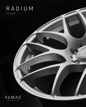 NEW 18 INCH ROMAC RADIUM ALLOY WHEELS IN SILVER WITH DEEPER CONCAVE REAR OPTION 5x120