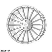 NEW 22 INCH STROM STR4 ALLOY WHEELS IN PLATINUM SILVER WITH ULTRA DEEP CONCAVE 11.5" REAR OPTION 5x120